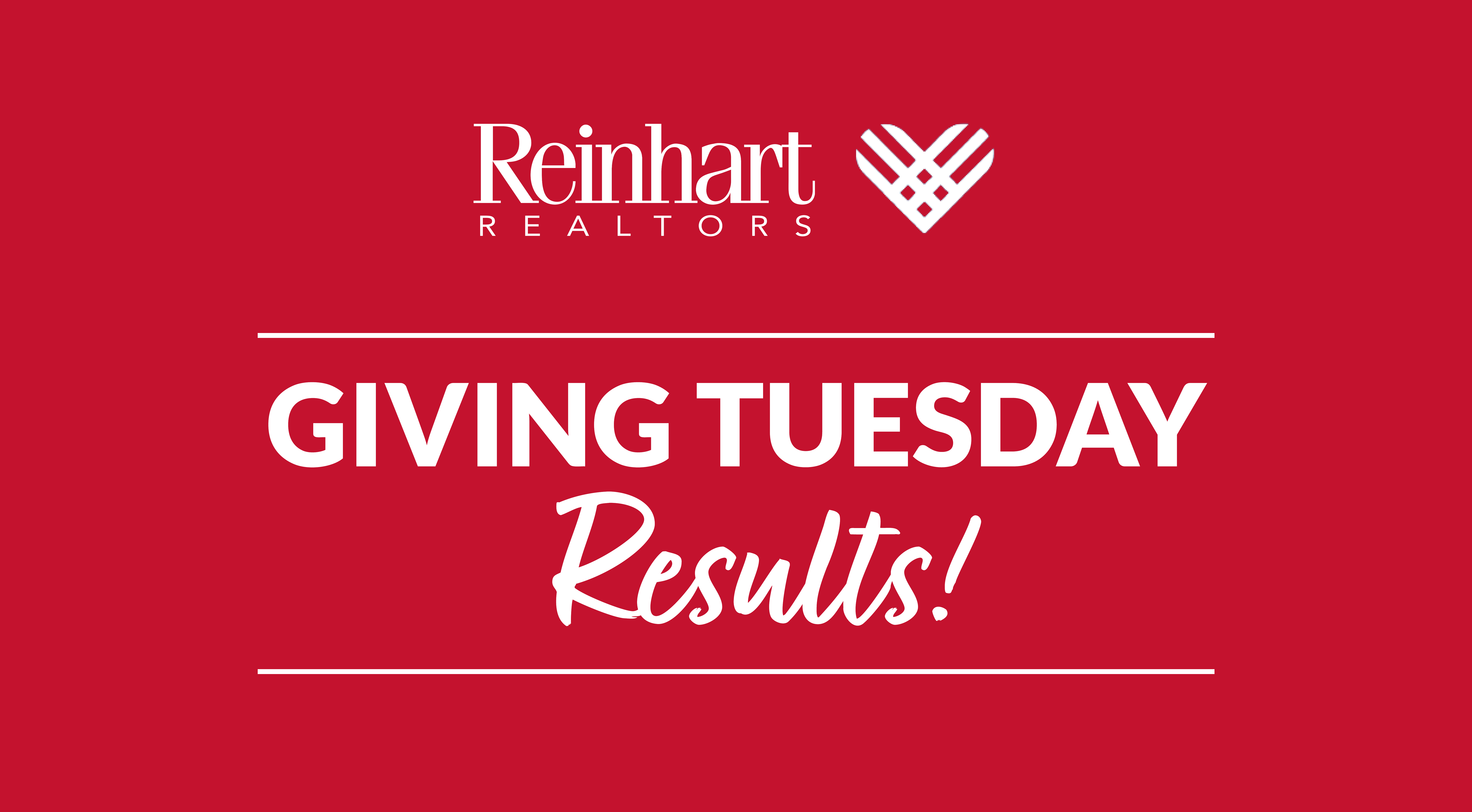 Reinhart Giving Tuesday Results for 2023!